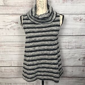 Dolan Left Coast Collection Sleeveless cowl neck size small striped tank‎ blouse
